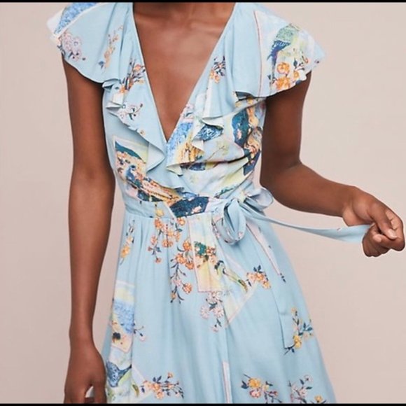 Maeve Dresses & Skirts - Maeve by Anthropologie Rosalia Blue Print Dress